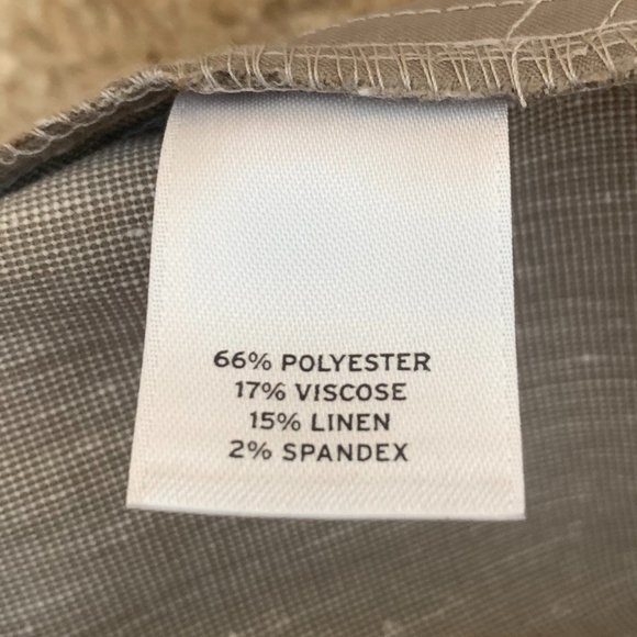 Halogen Linen Blend Pantsuit Light Taupe - Size 8 - Picture 11 of 15